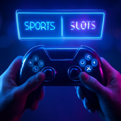 cv444 app menu showing sports and slots tabs